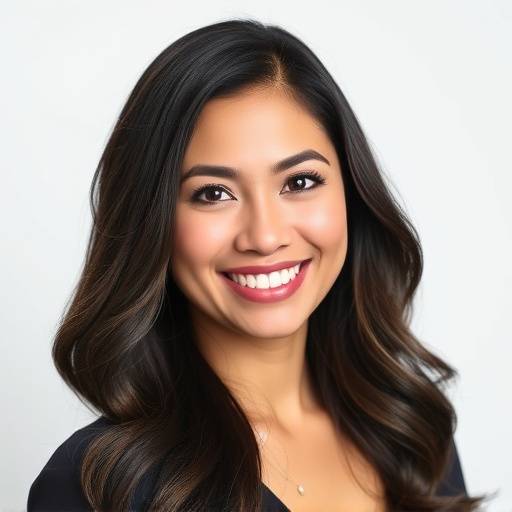 Headshot of Elena Rodriguez, the Lead Designer at Aurora Studios, smiling confidently.