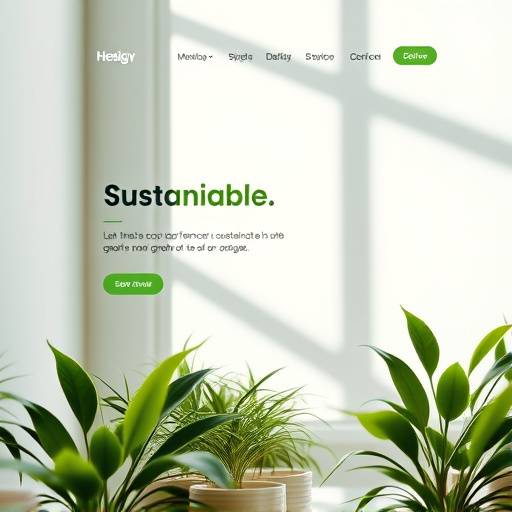 Mockup of the 'EcoLife' sustainable living website, displaying tips and resources